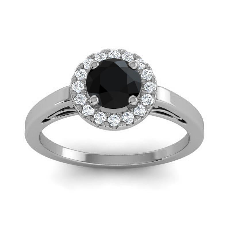 4 Prong Cathedral Filigree Diamond Halo Vimana Ring