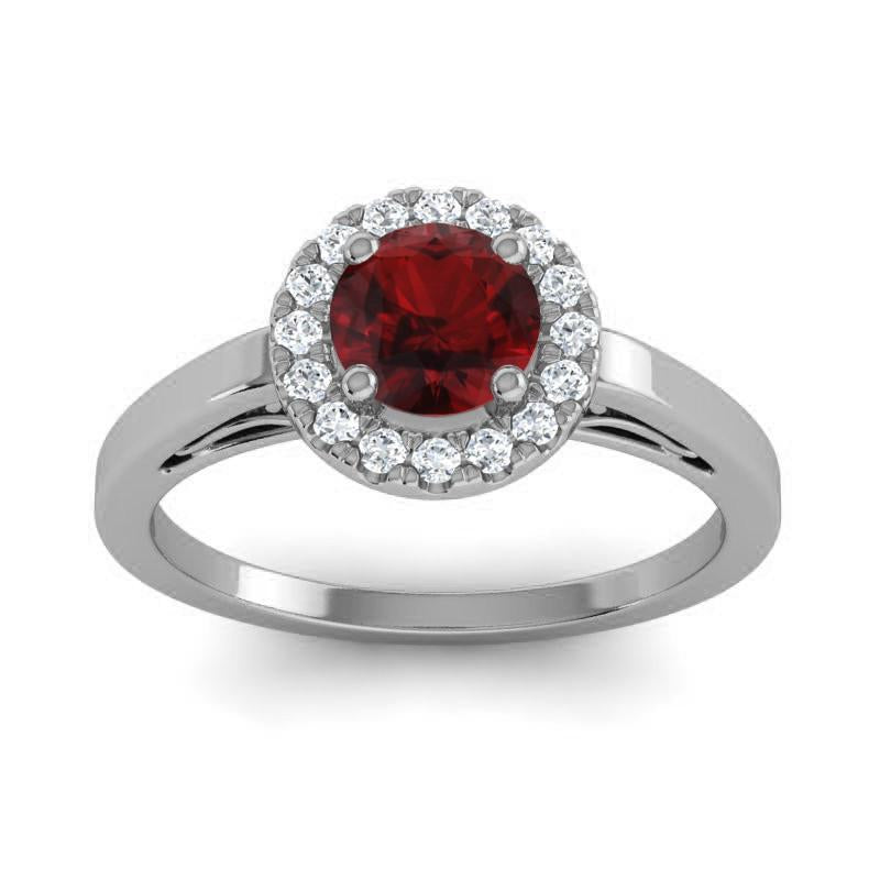 4 Prong Cathedral Filigree Diamond Halo Vimana Ring