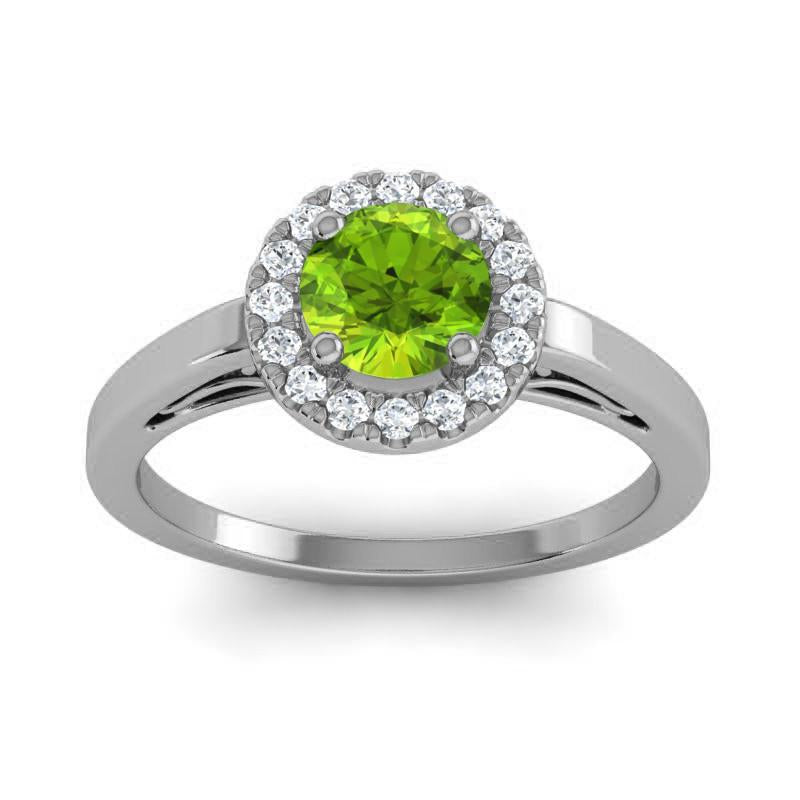 4 Prong Cathedral Filigree Diamond Halo Vimana Ring