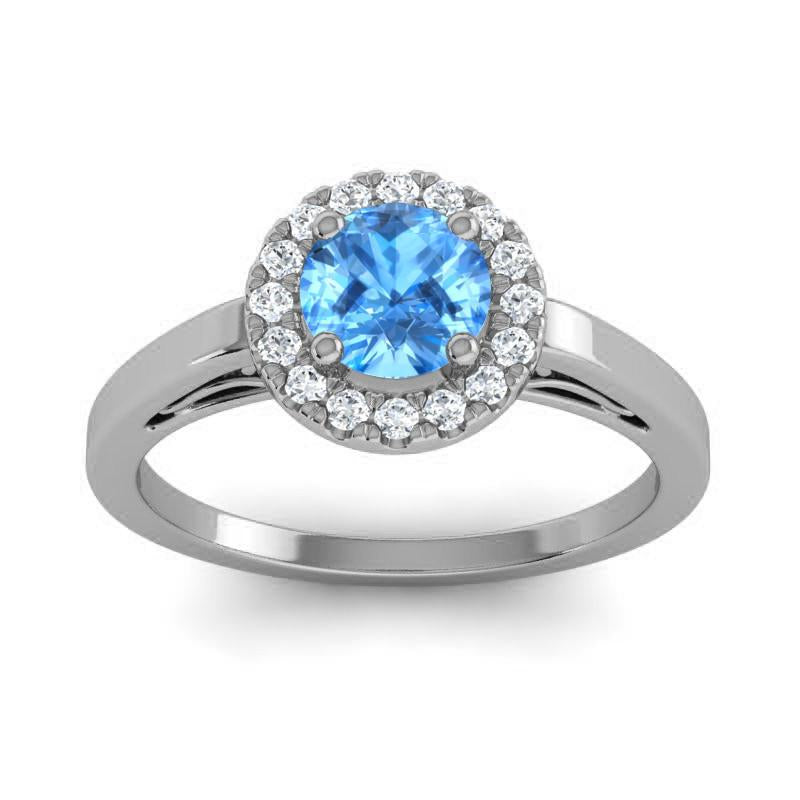 4 Prong Cathedral Filigree Diamond Halo Vimana Ring