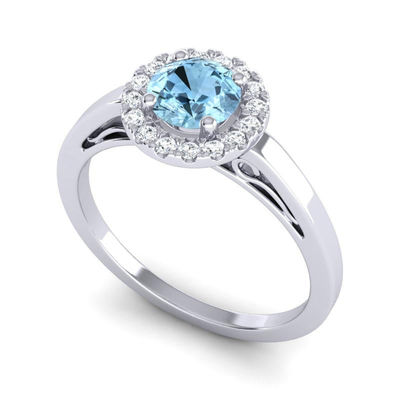 4 Prong Cathedral Filigree Diamond Halo Vimana Ring