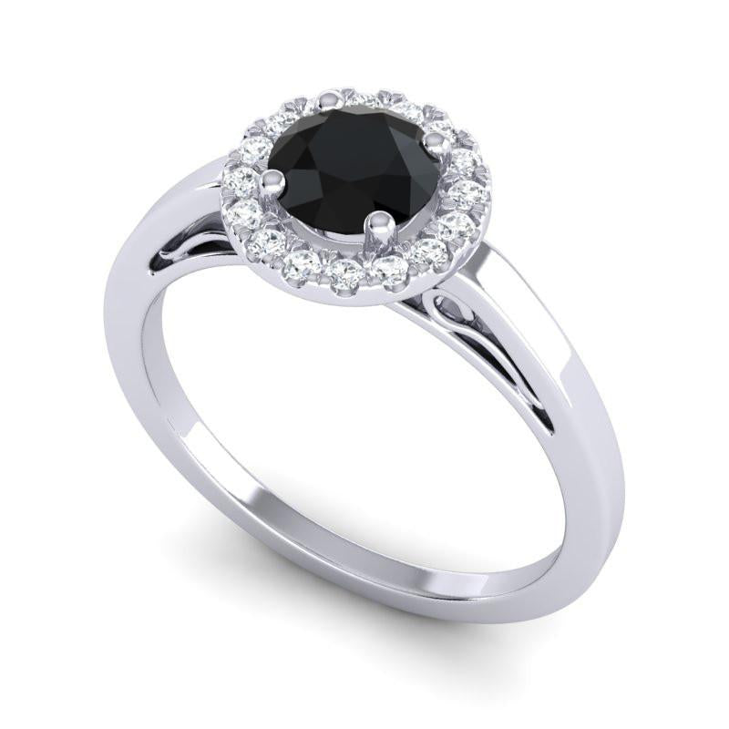 4 Prong Cathedral Filigree Diamond Halo Vimana Ring