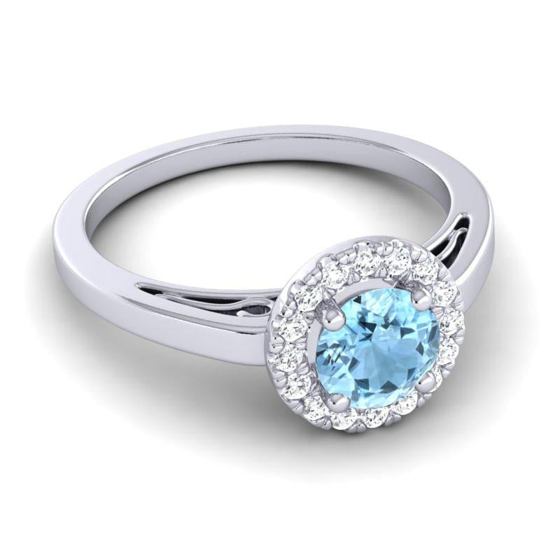 4 Prong Cathedral Filigree Diamond Halo Vimana Ring