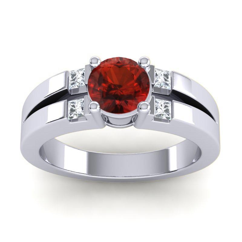 4 Prong Art Deco Diamond Accent Vidala Ring