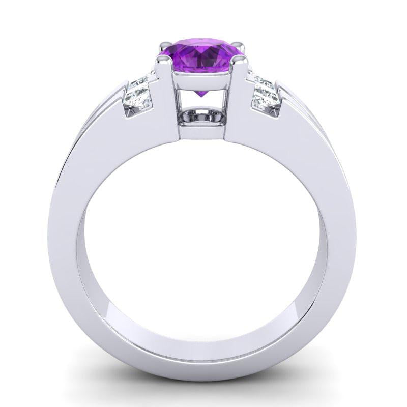 4 Prong Art Deco Diamond Accent Vidala Ring