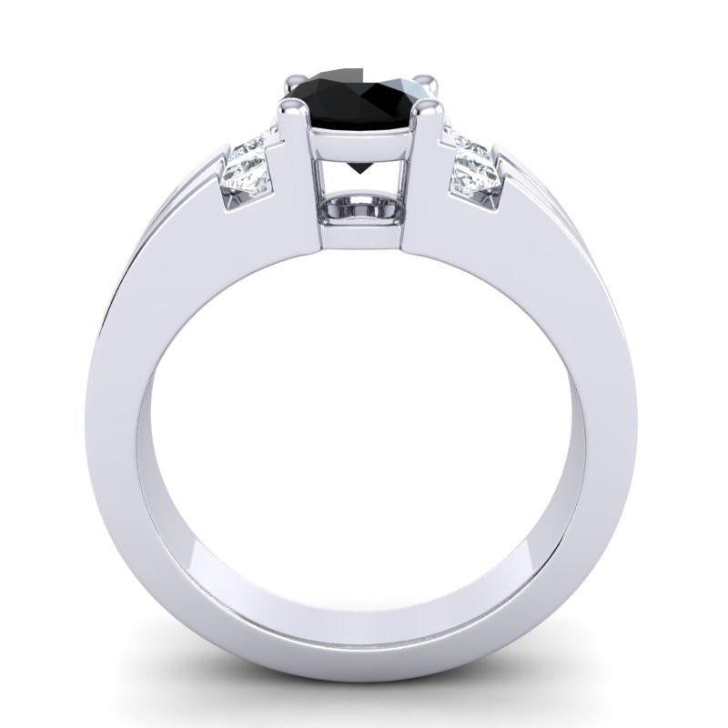 4 Prong Art Deco Diamond Accent Vidala Ring