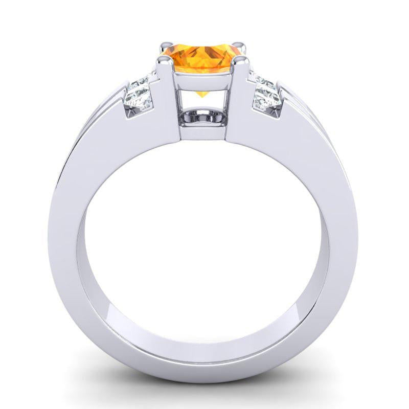 4 Prong Art Deco Diamond Accent Vidala Ring