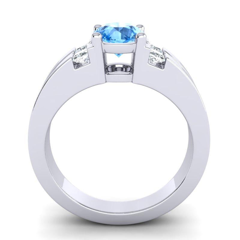 4 Prong Art Deco Diamond Accent Vidala Ring