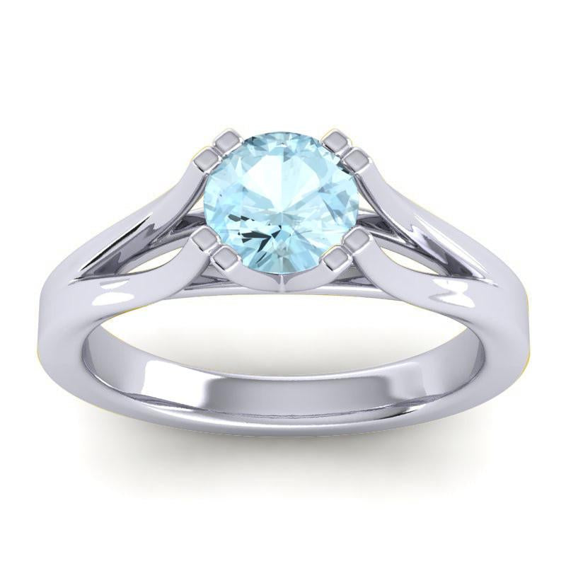 4 Double Prong Cathedral Solitaire Veni Ring