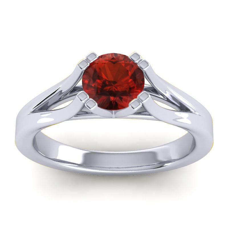 4 Double Prong Cathedral Solitaire Veni Ring