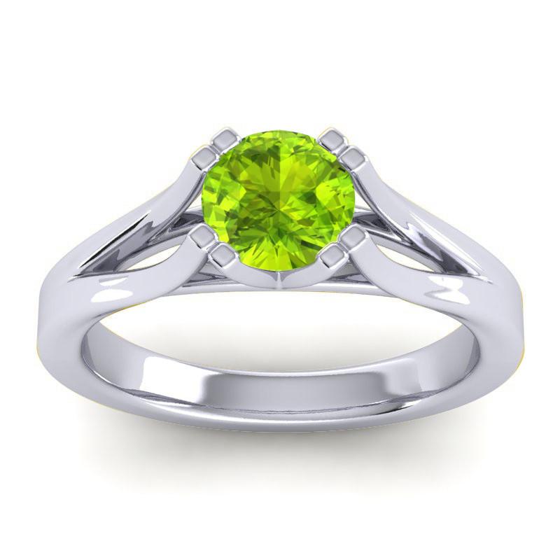 4 Double Prong Cathedral Solitaire Veni Ring