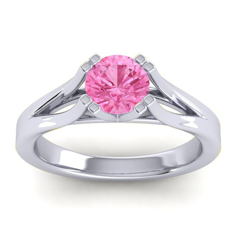 4 Double Prong Cathedral Solitaire Veni Ring