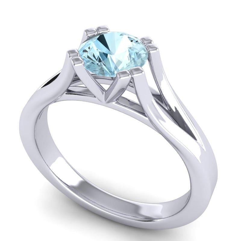 4 Double Prong Cathedral Solitaire Veni Ring