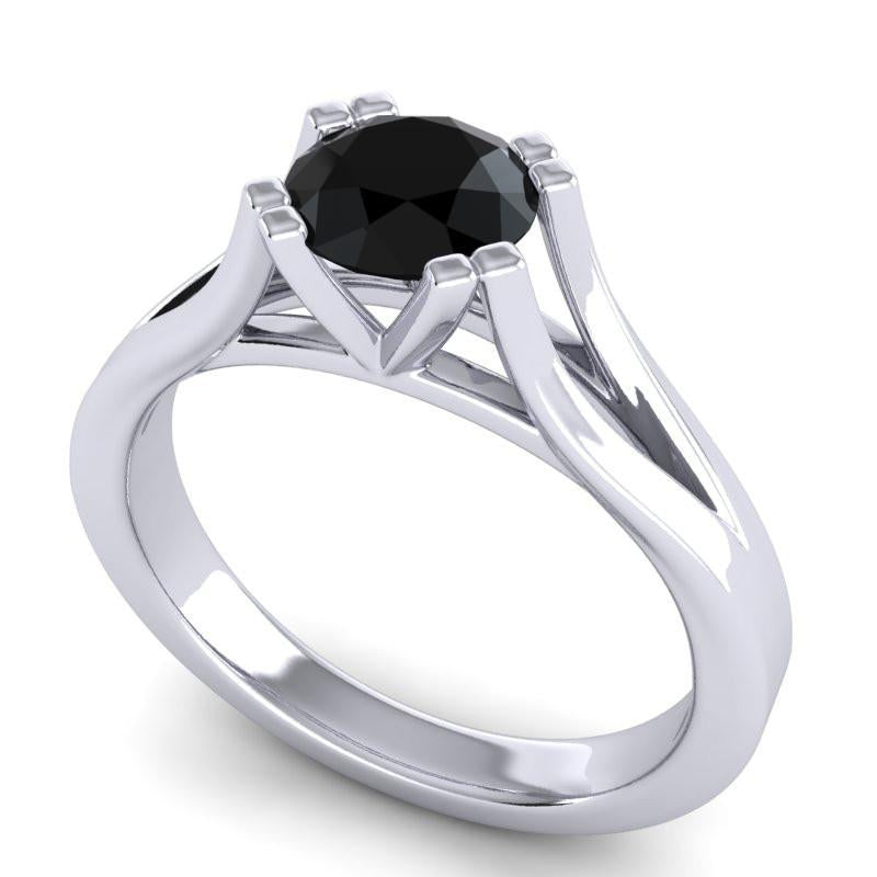 4 Double Prong Cathedral Solitaire Veni Ring