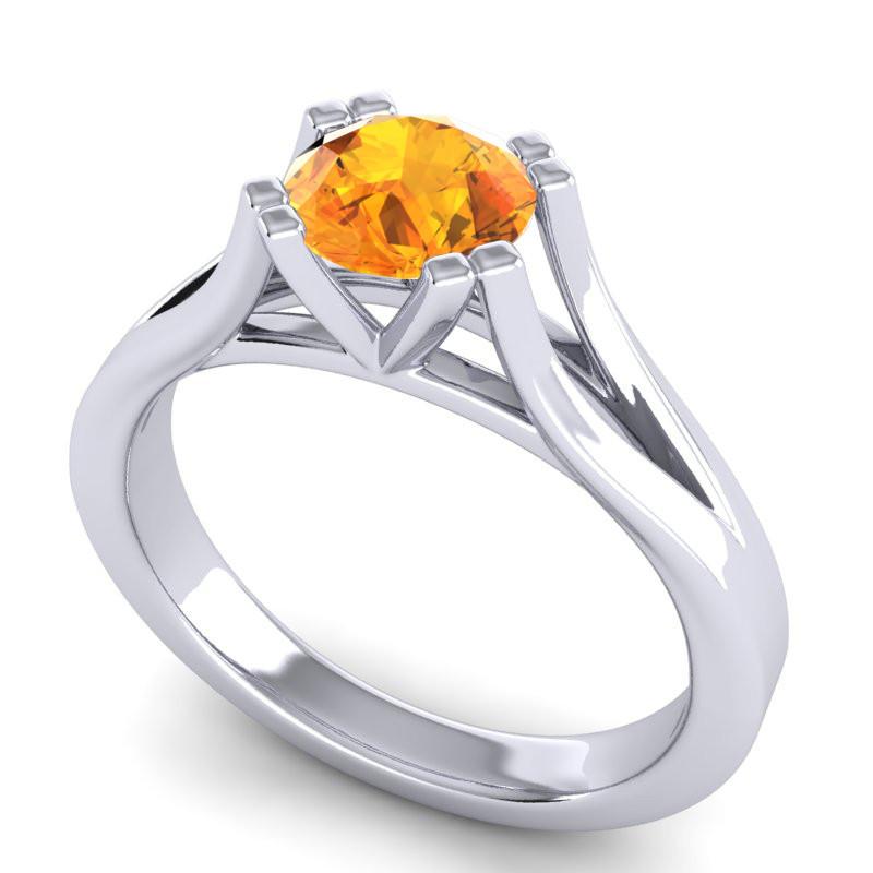 4 Double Prong Cathedral Solitaire Veni Ring