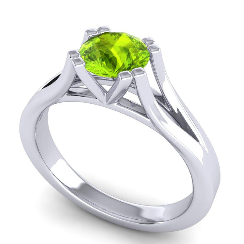 4 Double Prong Cathedral Solitaire Veni Ring