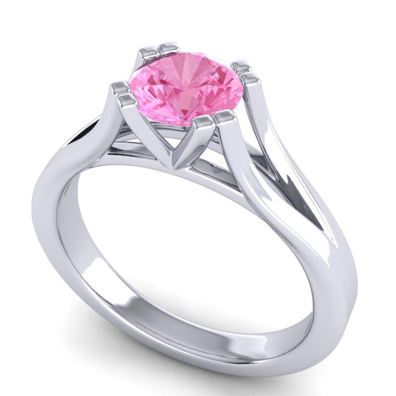 4 Double Prong Cathedral Solitaire Veni Ring