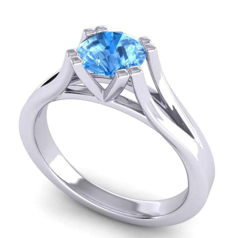 4 Double Prong Cathedral Solitaire Veni Ring