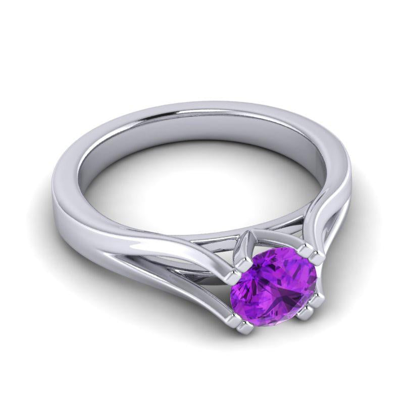 4 Double Prong Cathedral Solitaire Veni Ring