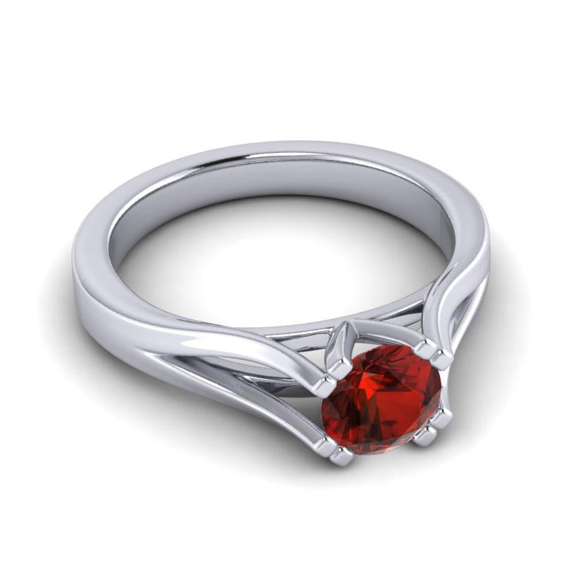 4 Double Prong Cathedral Solitaire Veni Ring