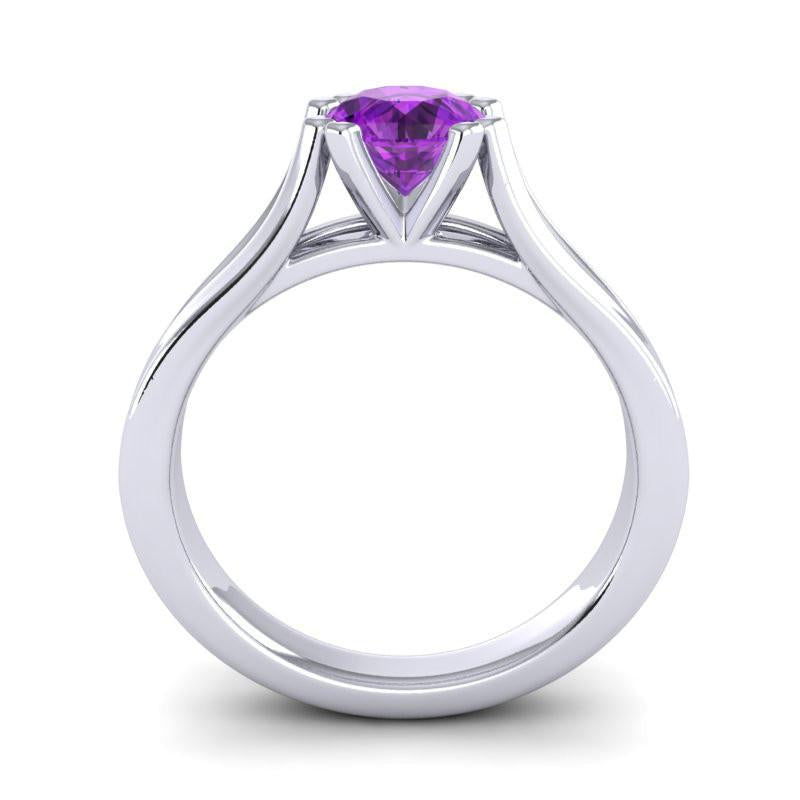 4 Double Prong Cathedral Solitaire Veni Ring