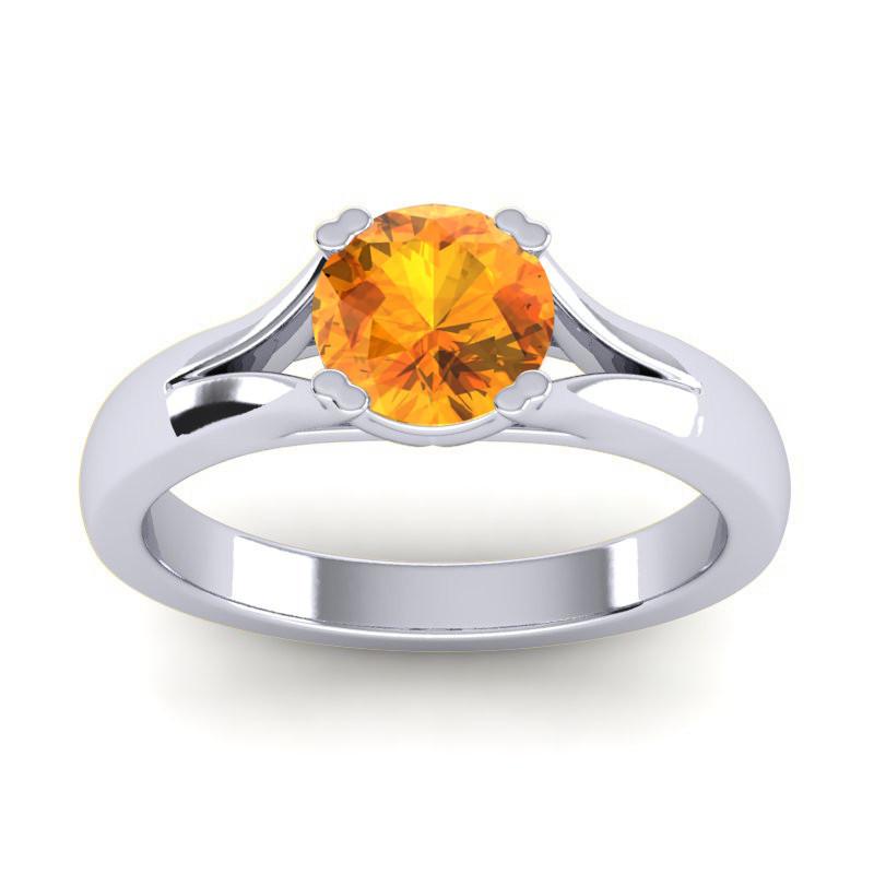 4 Double Prong Cathedral Round Solitaire Niza Ring