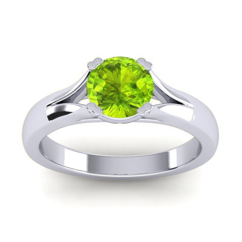 4 Double Prong Cathedral Round Solitaire Niza Ring