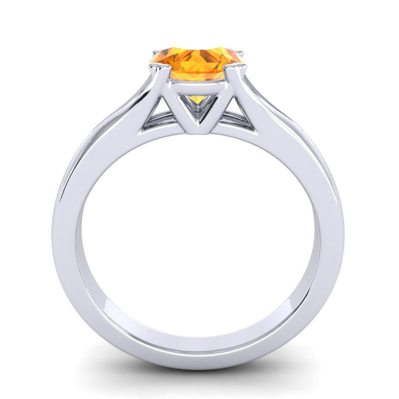 4 Double Prong Cathedral Round Solitaire Niza Ring