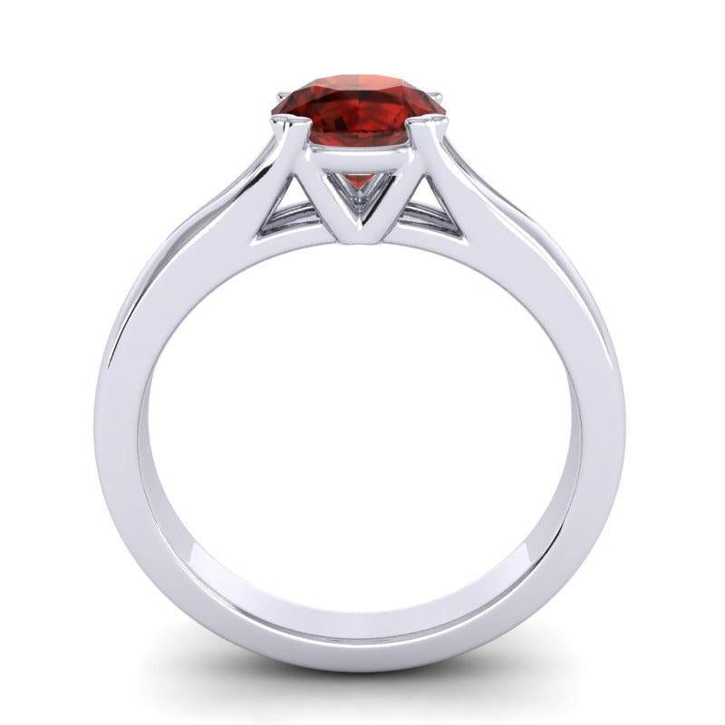 4 Double Prong Cathedral Round Solitaire Niza Ring