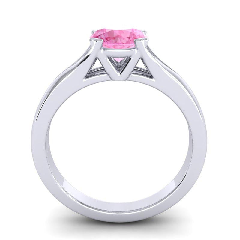 4 Double Prong Cathedral Round Solitaire Niza Ring