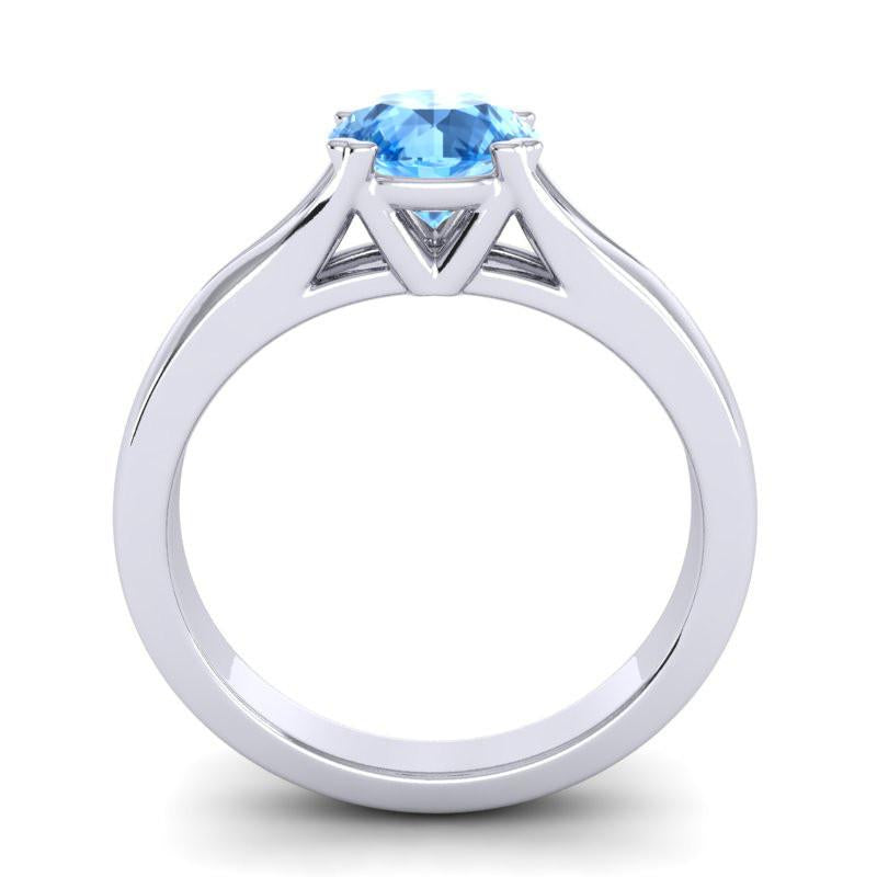 4 Double Prong Cathedral Round Solitaire Niza Ring