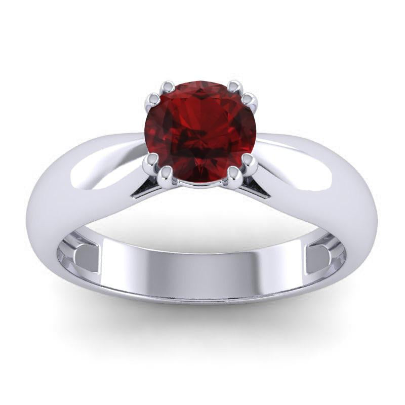 4 Double Prong Cathedral Solitaire Jara Ring