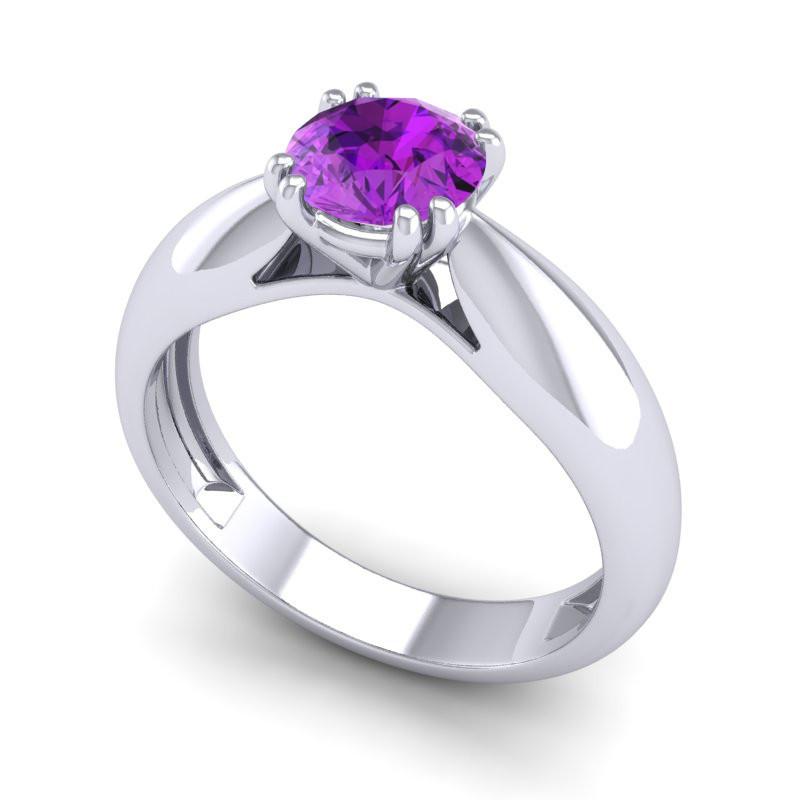 4 Double Prong Cathedral Solitaire Jara Ring