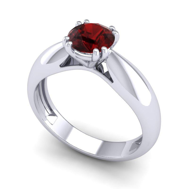 4 Double Prong Cathedral Solitaire Jara Ring