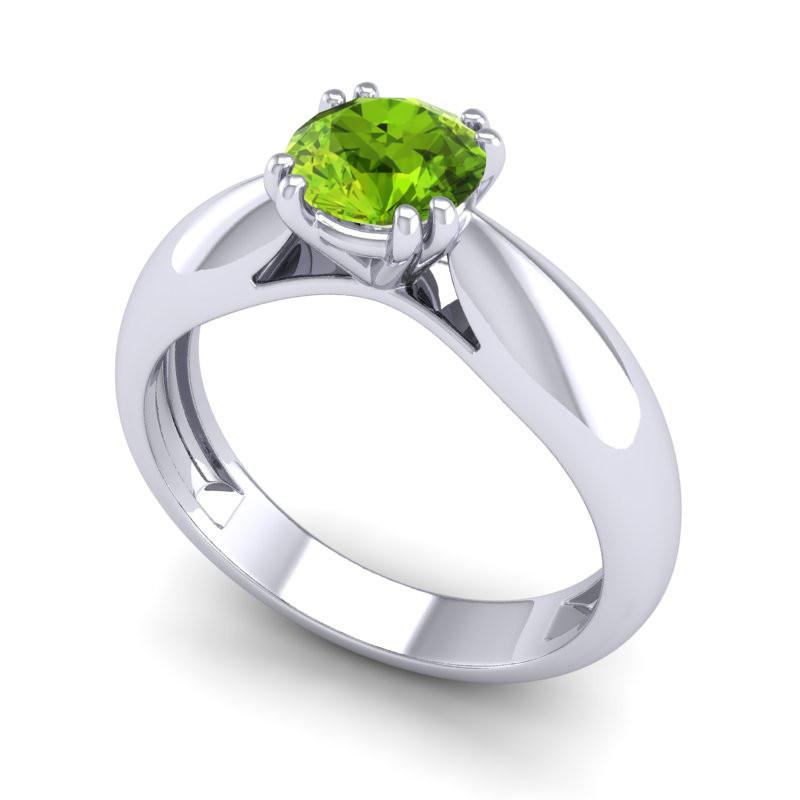 4 Double Prong Cathedral Solitaire Jara Ring