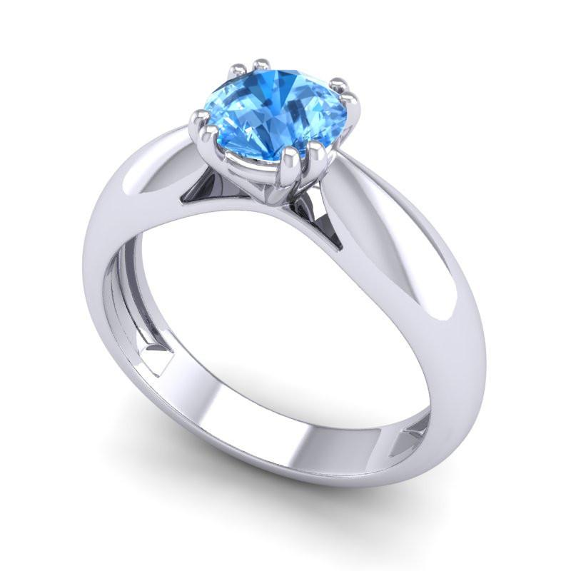 4 Double Prong Cathedral Solitaire Jara Ring