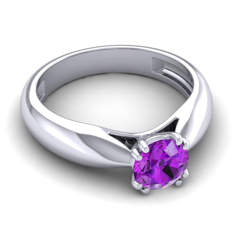 4 Double Prong Cathedral Solitaire Jara Ring