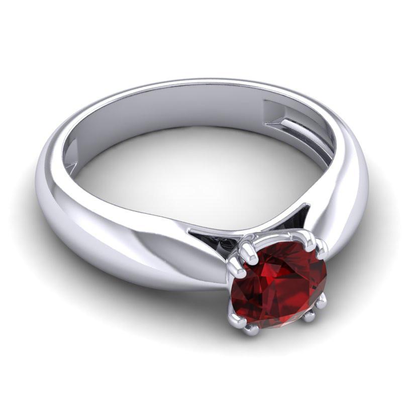 4 Double Prong Cathedral Solitaire Jara Ring