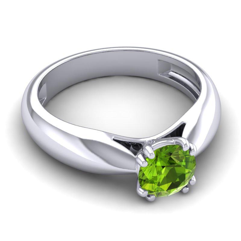 4 Double Prong Cathedral Solitaire Jara Ring