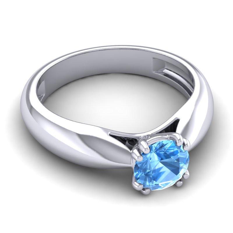 4 Double Prong Cathedral Solitaire Jara Ring